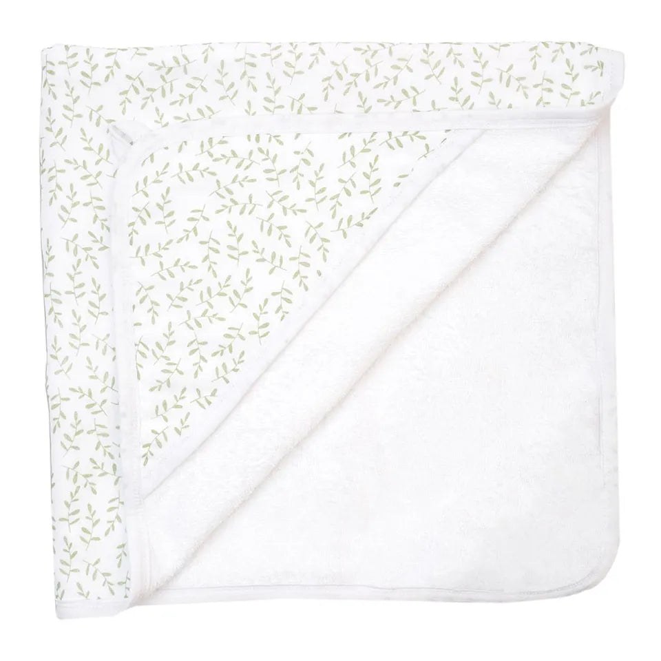 Lulujo Baby Hooded Towel - Greenery - Laadlee