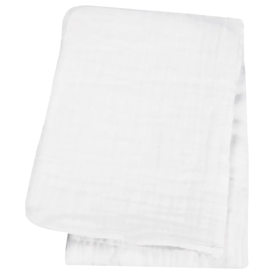 Lulujo Bamboo Swaddle - White - Laadlee