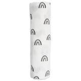 Lulujo Bamboo Swaddle - Black Rainbow - Laadlee