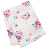 Lulujo Bamboo Swaddle - Posies - Laadlee