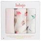 Lulujo 3-Pack Bamboo Muslin Swaddle Blankets - Pretty Pink - Laadlee