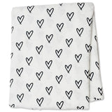 Lulujo 3-Pack Bamboo Muslin Swaddle Blankets - All Natural - Laadlee