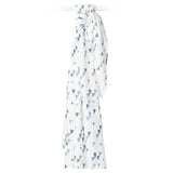 Lulujo Bamboo Swaddle - Navy Triangles - Laadlee