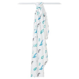 Lulujo Bamboo Swaddle - Whales - Laadlee
