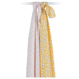 Lulujo 2-pack Cotton Swaddles - Wildflowers & Dots - Laadlee