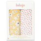 Lulujo 2-pack Cotton Swaddles - Wildflowers & Dots - Laadlee