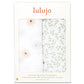 Lulujo 2-pack Cotton Swaddles - Daisy / Greenery - Laadlee