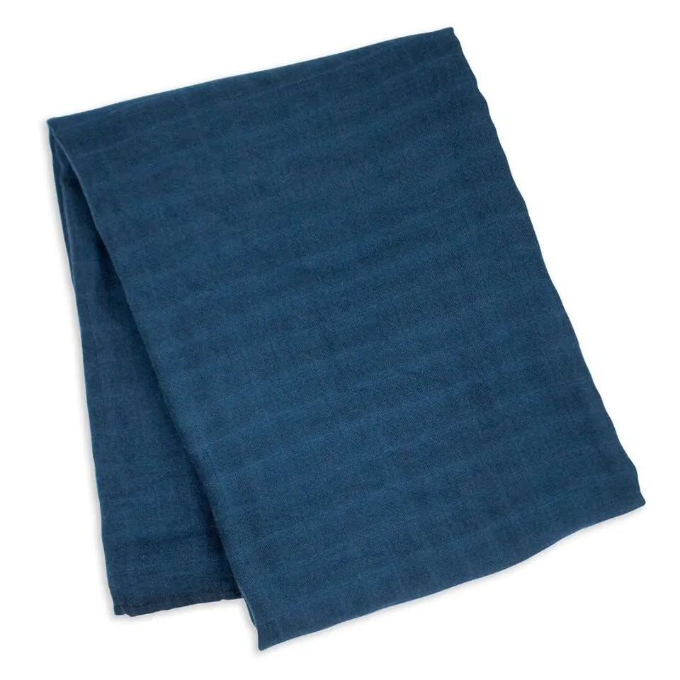 Lulujo Bamboo Swaddle - Navy - Laadlee