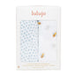Lulujo 2-pack Cotton Swaddles - Bees & Dots - Laadlee