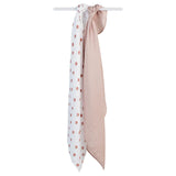 Lulujo 2-pack Cotton Swaddles - Mushroom & Sand - Laadlee