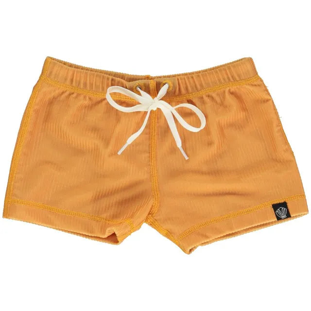 Beach & Bandits Golden Ribbed Baby Swimshort - Laadlee