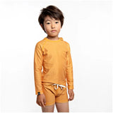 Beach & Bandits Golden Ribbed Baby Swimshort - Laadlee