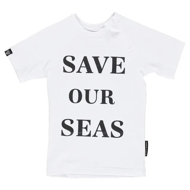 Beach & Bandits Save Our Seas Baby Tee - Laadlee