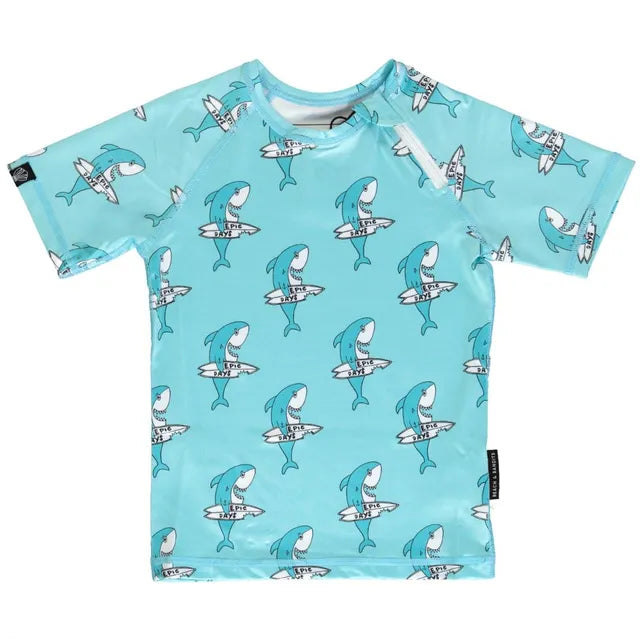 Beach & Bandits Shark Dude Baby Tee - Laadlee