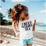 Beach & Bandits Vitamin Sea Baby Tee - White - Laadlee