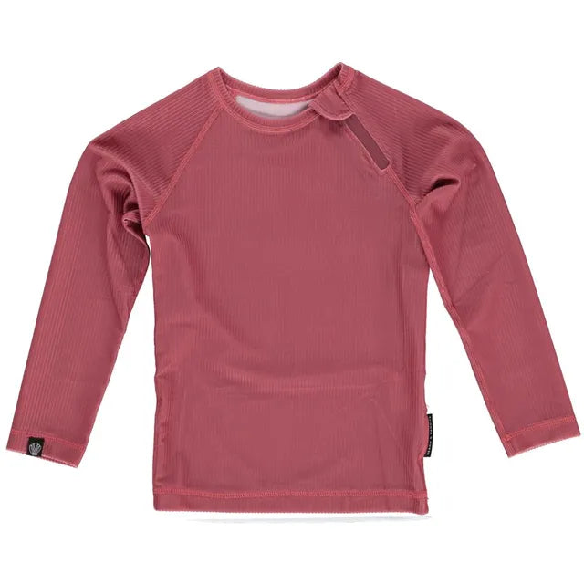 Beach & Bandits Garnet Ribbed Baby Tee - Long Sleeve - Laadlee