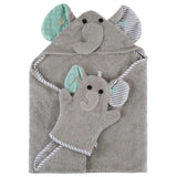 Zoocchini Baby Hooded Towel - Ellie the Elephant - Laadlee