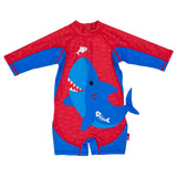 Zoocchini One Piece Surf Swimsuit - Blue Shark - Laadlee