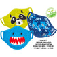 Zoocchini Kids Organic Reusable Cloth Face Masks 3 Pc Set - Shark - Laadlee