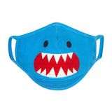 Zoocchini Kids Organic Reusable Cloth Face Masks 3 Pc Set - Shark - Laadlee