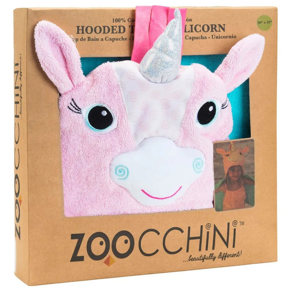 Zoocchini Hooded Towel - Allie the Alicorn - Laadlee