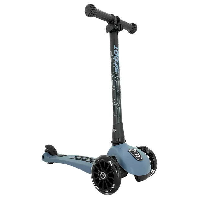 Scoot & Ride Highwaykick 3 LED - Steel - Laadlee