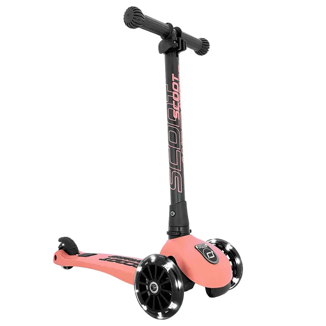 Scoot & Ride Highwaykick 3 LED - Peach - Laadlee