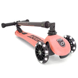 Scoot & Ride Highwaykick 3 LED - Peach - Laadlee