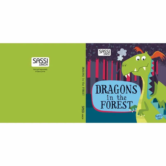 Sassi Book and Giant Puzzle Round Box - Dragons In The Forest - Laadlee