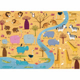 Sassi Book and Giant Puzzle Round Box - Animals Of Africa - Laadlee