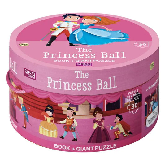 Sassi Book and Giant Puzzle Round Box - The Princess Ball - Laadlee