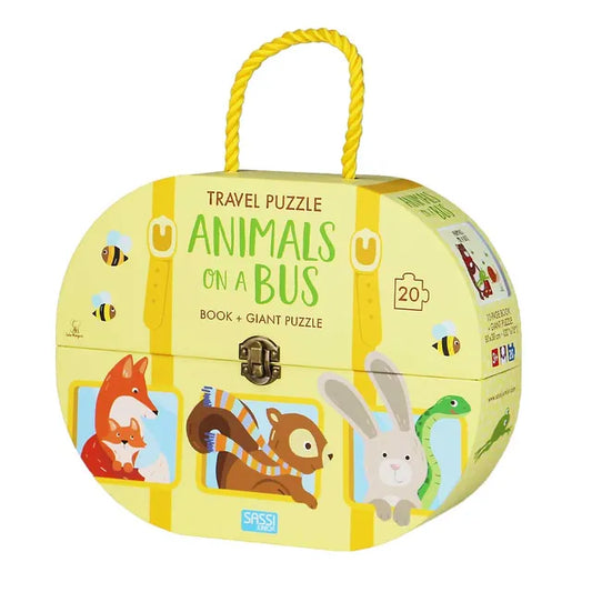 Sassi Travel Puzzle Animals - On A Bus - Laadlee