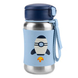 Skip Hop Spark Style SS Straw Bottle 350ml - Rocket - Laadlee