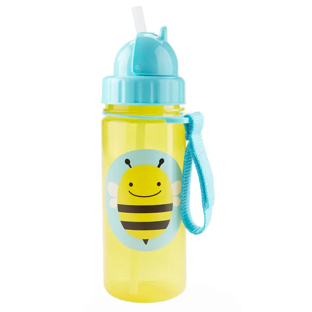 Skip Hop Zoo Straw Bottle 390ml - Bee - Laadlee