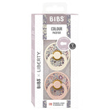 BIBS x LIBERTY 2 Pack Colour Eloise Latex S1 - Blush Mix - Laadlee