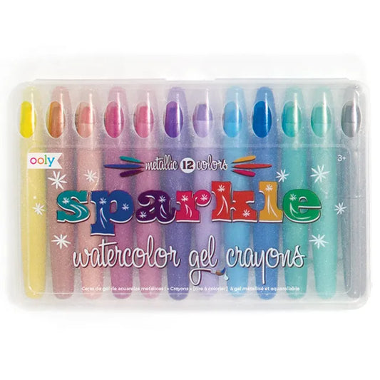 OOLY Sparkle Watercolor Gel Crayons - Set of 12 - Laadlee