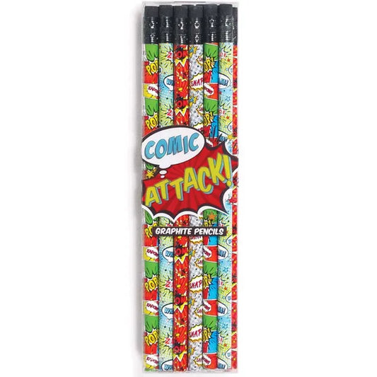 OOLY Graphite Pencils - Set of 12 - Comic Attack - Laadlee