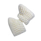 Pikkaboo Cuddles & Snuggles Crochet Baby Booties - White - Laadlee