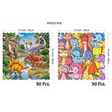 Unikplay Go Crazy Jigsaw Puzzle 2 Trays - Dino - Laadlee