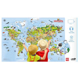 Unikplay Geografika Educational World Map Board Game - Laadlee