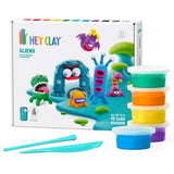 Hey Clay - DIY Aliens Plastic Modelling Air-Dry Clay - 6pcs - Laadlee