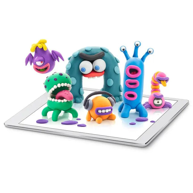 Hey Clay - Aliens Set Plastic Modeling Air Dry Clay Kit - 15pcs and Sculpting Tools - Laadlee