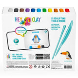 Hey Clay - Birds Set Plastic Modeling Air Dry Clay Kit - 15pcs and Sculpting Tools - Laadlee