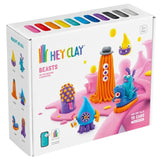 Hey Clay - Beasts Set Plastic Modeling Air Dry Clay Kit - 15pcs and Sculpting Tools - Laadlee
