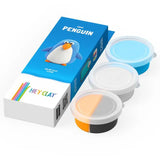Hey Clay - DIY Penguin Plastic Modelling Air-Dry Clay - 3pcs - Laadlee