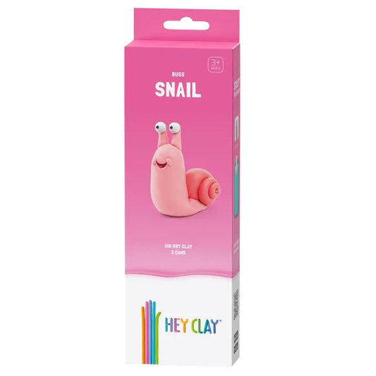Hey Clay - DIY Snail Plastic Modelling Air-Dry Clay - 3pcs - Laadlee