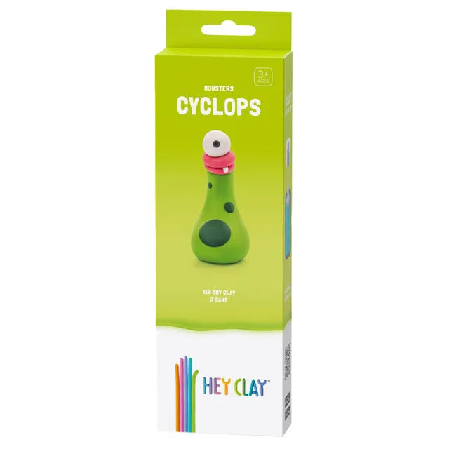 Hey Clay - DIY Cyclops Plastic Modelling Air-Dry Clay - 3pcs - Laadlee