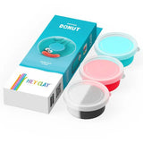 Hey Clay - DIY Donut Plastic Modelling Air-Dry Clay - 3pcs - Laadlee