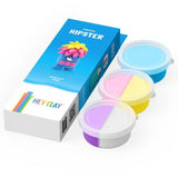 Hey Clay - DIY Hipster Plastic Modelling Air-Dry Clay - 3pcs - Laadlee