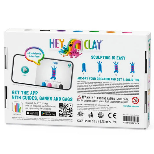 Hey Clay - DIY  Aliens Plastic Modelling Air-Dry Clay - 6 pcs - Laadlee